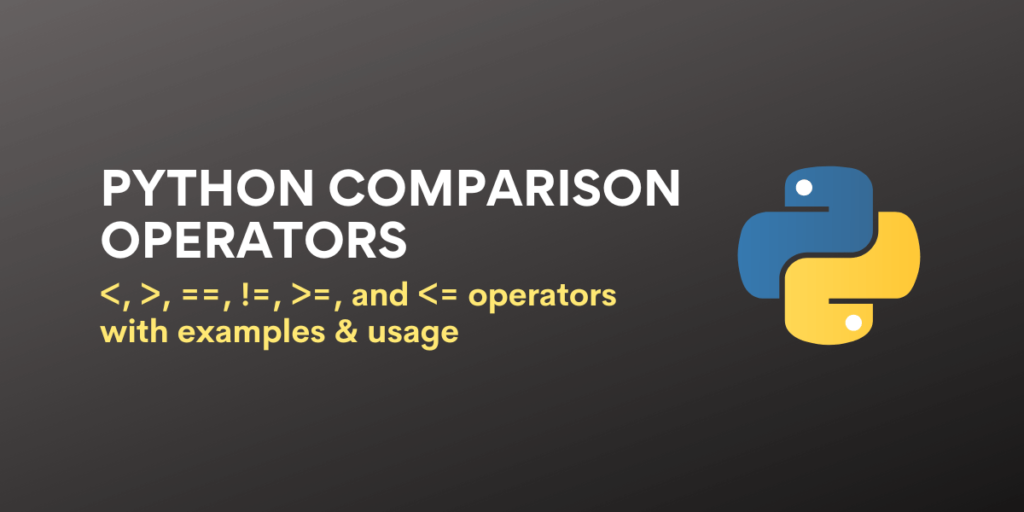 Comparison Operators Thumbnail