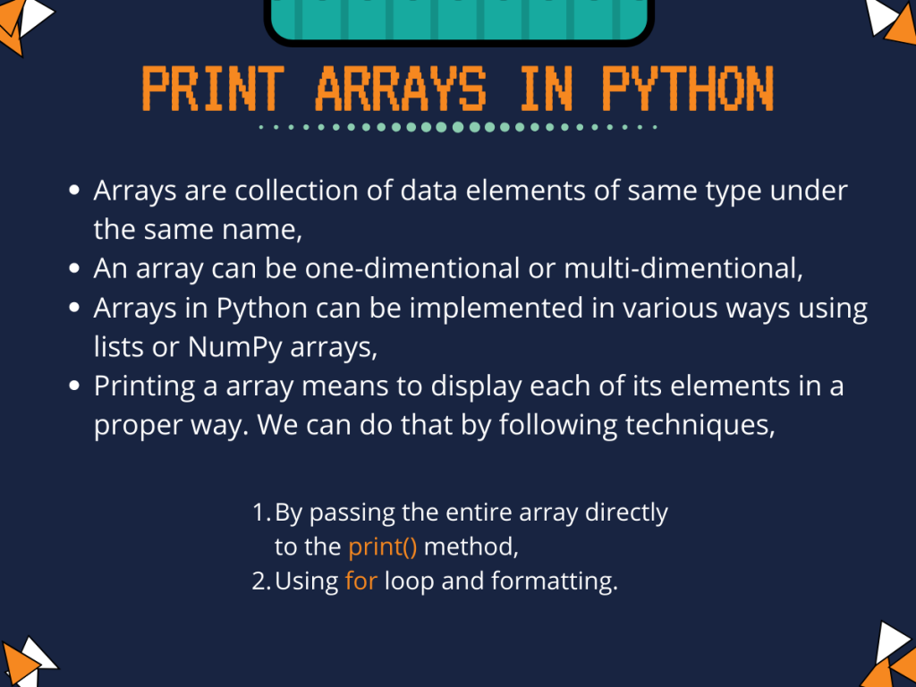 Python print numpy array format