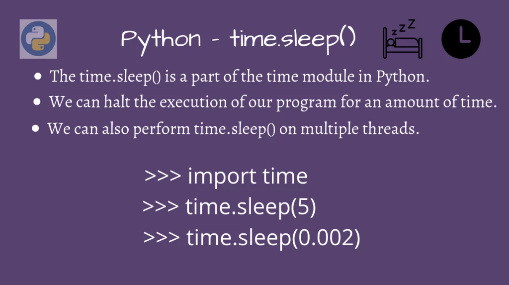 Using the Python time.sleep() Method - AskPython