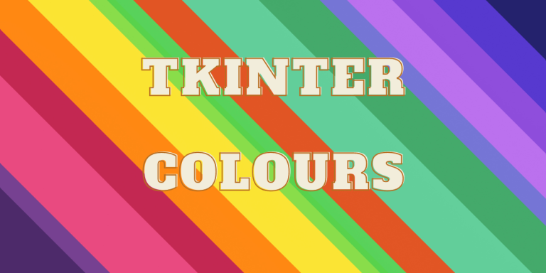 Tkinter Standard Colors